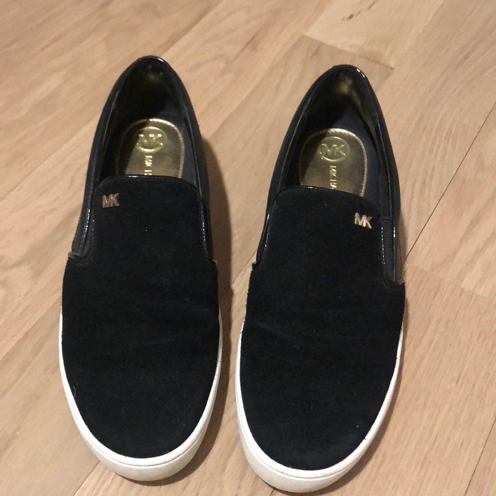 Michael Kors black slip on sneaker
